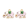 304 Stainless Steel Enamel Pendants STAS-L316-07G-01-1