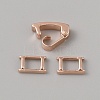 Brass Fold Over Clasps KK-WH0079-109B-RG-2