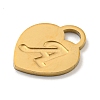Ion Plating(IP) 304 Stainless Steel Pendants FIND-M017-01G-A-2