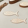 30Pcs Fish Unfinished Wood Cutouts Pendant Decorations DIY-SP0004-52-7