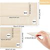 12Pcs 4 Style Basswood Veneer Pieces DIY-OC0009-19-2
