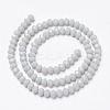 Opaque Solid Color Glass Beads Strands EGLA-A034-P10mm-D15-2