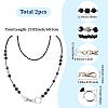 2Pcs Glass Beads Keychain HJEW-SC0002-54-2