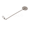 Tarnish Resistant 304 Stainless Steel Lapel Pins Base Settings LS-STAS-E179-01P-3