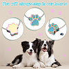 Paw Print Urn Ashes Necklace NJEW-WH0024-01RC-3