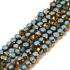 Electroplate Glass Beads Strands EGLA-P061-01A-01-1