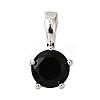 Brass Micro Pave Cubic Zirconia Charms KK-D356-05E-P-1