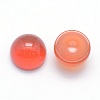 Natural Carnelian Cabochons G-P393-R03-6mm-2