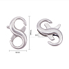 Stainless Steel Double Opening Lobster Claw Clasps STAS-CJ0011-01-2