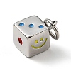 304 Stainless Steel Enamel Pendants X-STAS-E058-05P-1