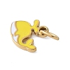 304 Stainless Steel Enamel Charms STAS-G353-03G-05-2