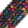 Natural Tiger Eye Beads Strands G-G101-8mm-6-5