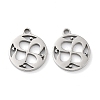 Non-Tarnish 316 Surgical Stainless Steel Charms STAS-Q314-05P-1