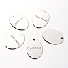 Non-Tarnish Spray Painted 201 Stainless Steel Pendants LS-STAS-I048-L18-1