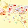 110Pcs 11 Colors Transparent Spray Paint Glass Beads GLAA-FS0002-15-9