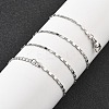 Brass Link Chain Necklaces for Women NJEW-D302-30P-3