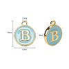 2 Sets 2 Styles Golden Plated Alloy Enamel Charms ENAM-YW0001-28C-7