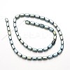 Electroplate Non-magnetic Synthetic Hematite Bead Strands G-F300-40A-07-2