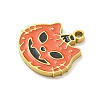 Halloween Theme Ion Plating(IP) 304 Stainless Steel Enamel Charms STAS-M011-03H-2