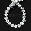 Electroplate Glass Bead Strands X-GR12MMY-07S-2
