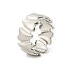 Heart 304 Stainless Steel Open Cuff Rings for Women LS-RJEW-G338-19P-4