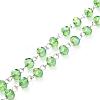 Handmade Electroplate Glass Beaded Chains AJEW-JB00529-08-1