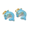 Sea Animals Alloy Enamel Pendants ENAM-B037-10G-02-1