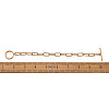 304 Stainless Steel Paperclip Chain Bracelets BJEW-TA0003-04-7