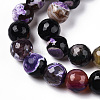 Natural Fire Crackle Agate Bead Strands G-S215-10mm-07-3