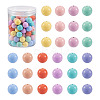 100Pcs 10 Colors Food Grade Eco-Friendly Silicone Focal Beads SIL-TA0001-28-1