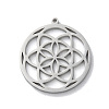 Anti-Tarnish 304 Stainless Steel Pendants STAS-S149-02P-1
