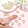 SHEGRACE Brass Spring Ring Clasps XGRPCN048-223G-5