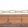 Soldered Brass Paperclip Chains CHC-D025-03G-01-5