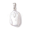 Natural Baroque Pearl Keshi Pearl Pendants PALLOY-JF05113-3