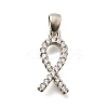 Brass Micro Pave Cubic Zirconia Pendants KK-S508-46P-1