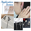 nicraftale 30Pcs 304 Stainless Steel Pendants STAS-UN0053-16-6