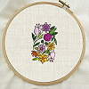4 Sheets 11.6x8.2 Inch Stick and Stitch Embroidery Patterns DIY-WH0455-043-4