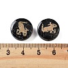 Dyed Black Synthetic Turquoise Beads G-F775-B01-3
