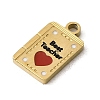 Teachers' Day 304 Stainless Steel Enamel Charms STAS-I336-20G-2