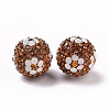 Polymer Clay Rhinestone Beads RB-L029-03B-2