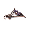 Natural Quartz Crystal and Amethyst Big Pendants G-M383-12LG-4