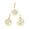 3Pcs Alloy Crystal Rhinestone Pendants Sets PALLOY-JF04550-1
