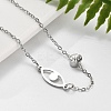 201 Stainless Steel Cable Chain Bracelets BJEW-H205-01B-P-2