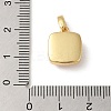 Rack Plating Brass with Synthetic Opal Pendants KK-S370-07G-02-3