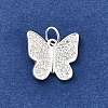 925 Sterling Silver Micro Pave Cubic Zirconia Pendants STER-D309-01F-S-2
