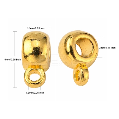 Tibetan Style Tube Bails WAB017H-G-RS-1