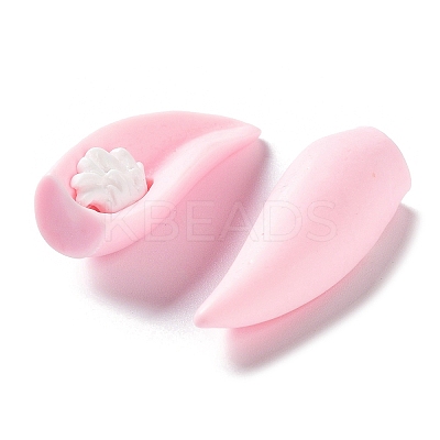 3D Animal Ear Opaque Resin Cabochons CRES-P029-B05-1