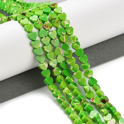 Dyed Synthetic Imperial Jasper Beads Strands G-M403-A37-01-1