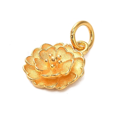 925 Sterling Silver Lotus Flower Charms STER-U009-01G-02-1