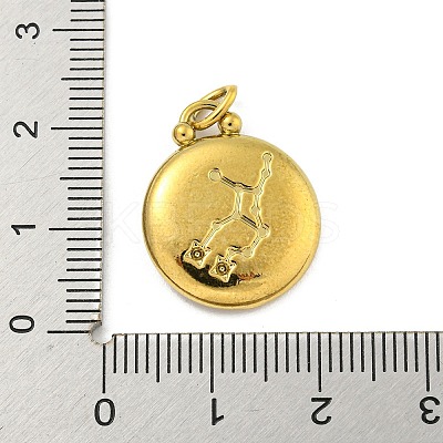 304 Stainless Steel Pendants Rhinestone Settings LS-STAS-O009-01C-G-1